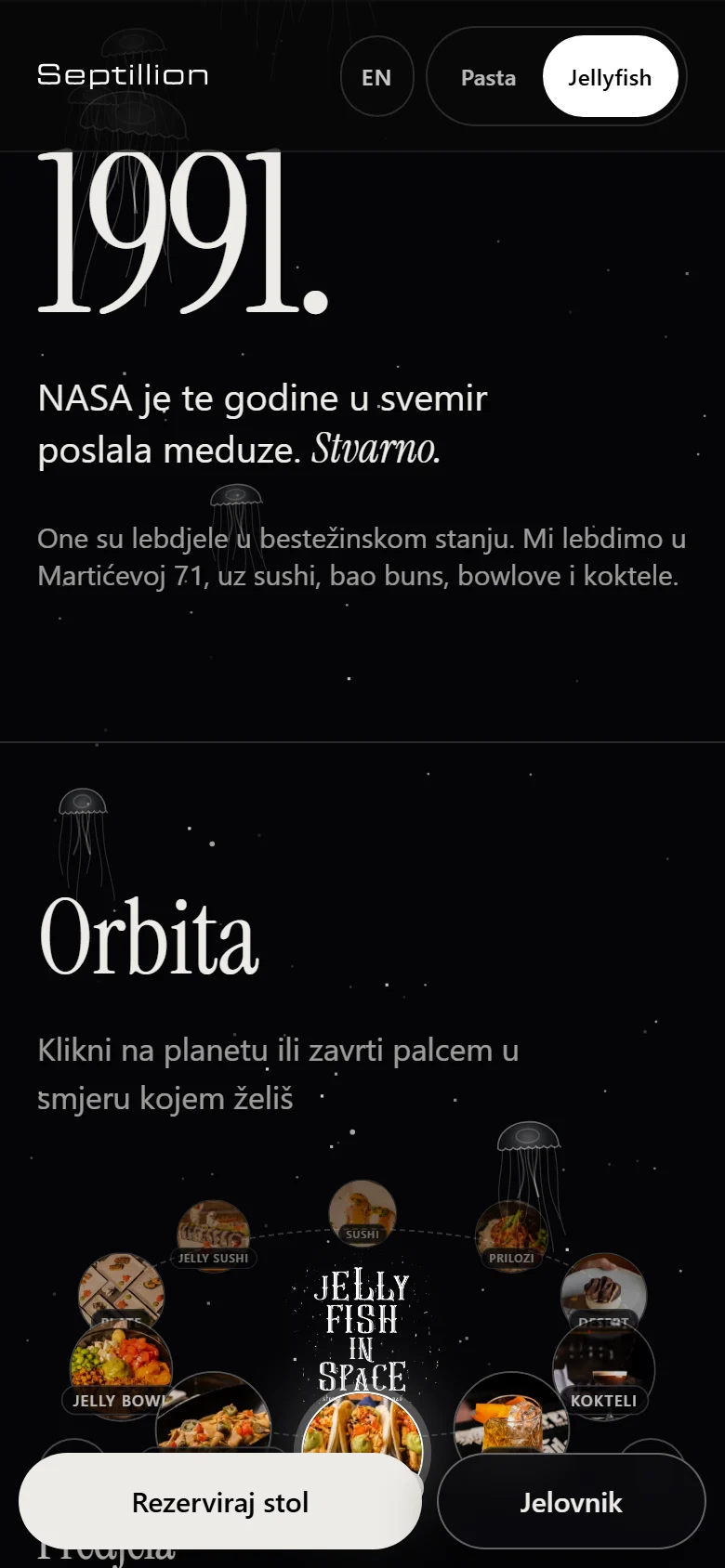 Jellyfish in Space na mobitelu: 1991. i orbita jela.